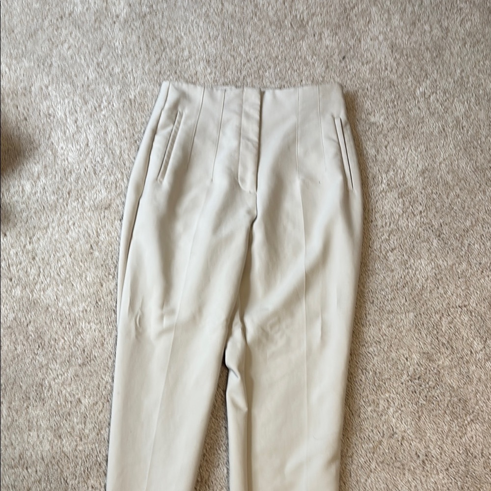 Zara Cream Women's Trousers